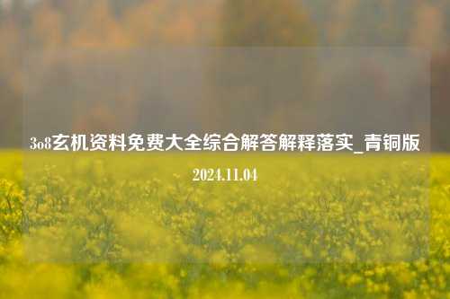 3o8玄机资料免费大全综合解答解释落实_青铜版2024.11.04-第1张图片-旅游攻略分享平台-独家小贴士