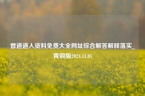 曾道道人资料免费大全网址综合解答解释落实_青铜版2024.11.01-第1张图片-旅游攻略分享平台-独家小贴士