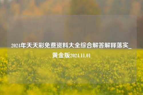 2024年天天彩免费资料大全综合解答解释落实_黄金版2024.11.01-第1张图片-旅游攻略分享平台-独家小贴士