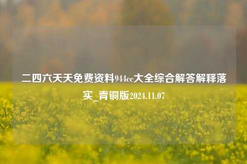 二四六天天免费资料944cc大全综合解答解释落实_青铜版2024.11.07-第1张图片-旅游攻略分享平台-独家小贴士