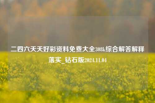 二四六天天好彩资料免费大全308k综合解答解释落实_钻石版2024.11.04-第1张图片-旅游攻略分享平台-独家小贴士